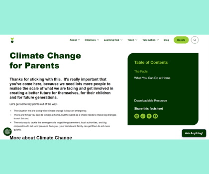 Climate Change for Parents