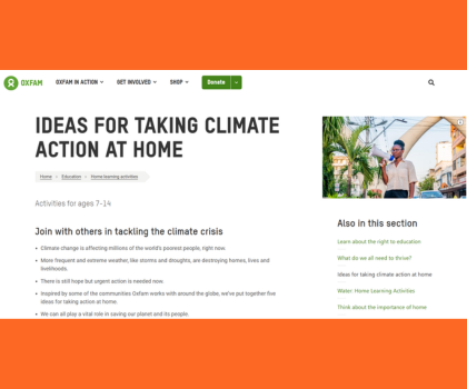 Ideas for Taking Climate Action at Home