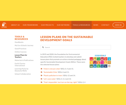 Lesson Plans for Teachers (Eco-Schools)